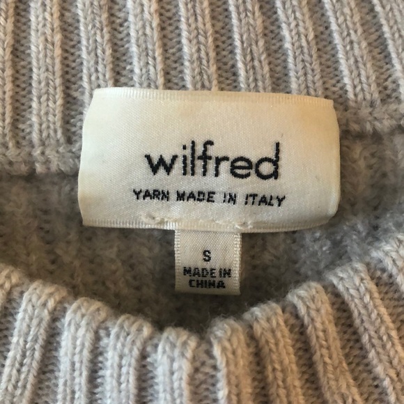 Wilfred Sardou grey cropped sweater, size S - Picture 3 of 3